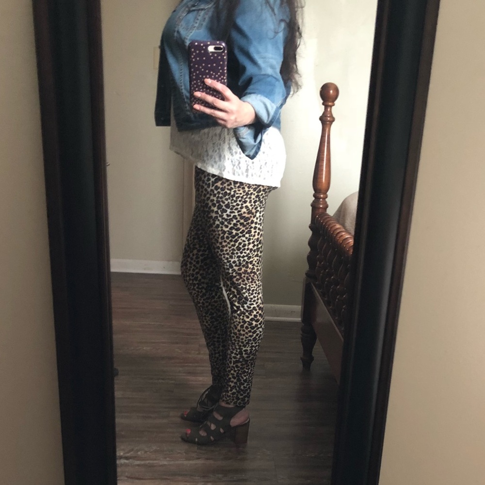 Plus size Leopard print leggings